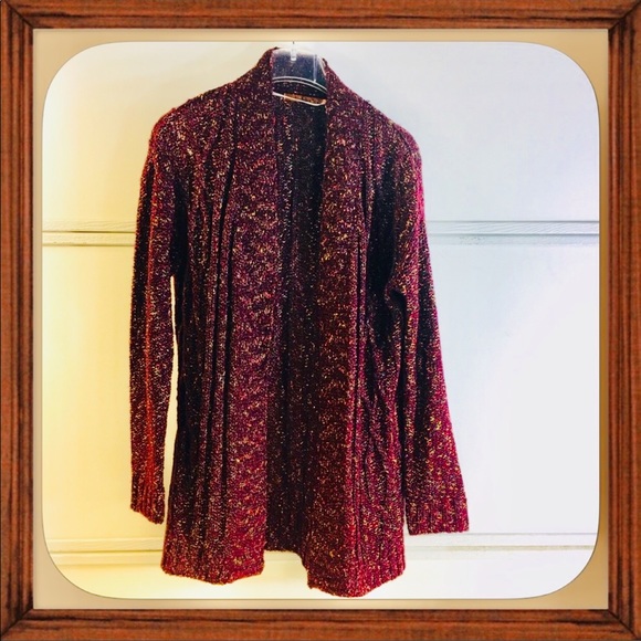 Belldini Sweaters - Belldini Multi Color Open Cardigan Knit Sweater